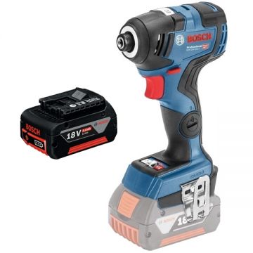 Bosch  GDR 18V-200 C + GBA - Masina de insurubat cu impact 200 Nm M4-M12 + Acumulator Li-Ion 18 V 5 Ah