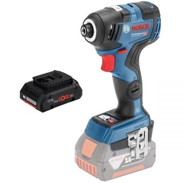 Bosch  GDR 18V-200 C + ProCORE - Masina de insurubat cu impact 200 Nm M4-M12 + Acumulator Li-Ion 18 V 4 Ah