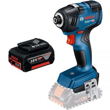 Bosch  GDR 18V-200 + GBA - Masina de insurubat cu impact 200 Nm M6-M16 + Acumulator Li-Ion 18 V 5 Ah
