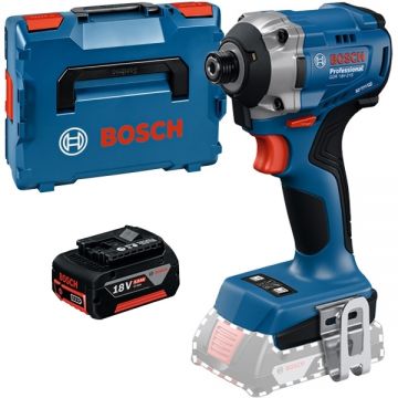Bosch  GDR 18V-215 + GBA - Masina de insurubat cu impact 215 Nm M6-M16 valiza speciala + Acumulator Li-Ion 18 V 5 Ah