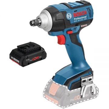 Bosch  GDS 18 V-EC 250 + ProCORE - Masina de insurubat cu impact patrat 1/2 inch 250 Nm M6-M16 + Acumulator Li-Ion 18 V 4 Ah