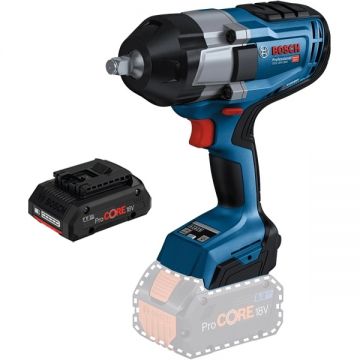 Bosch  GDS 18V-1000 + ProCORE - Masina de insurubat cu impact patrat 1/2 inch 1000 Nm M14-M24 + Acumulator Li-Ion 18 V 4 Ah