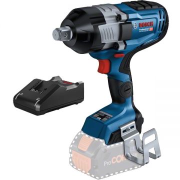 Bosch  GDS 18V-1600 HC + GAL 18V-40 - Masina de insurubat cu impact fara acumulatori Li-Ion 18 V - Ah patrat 3/4 inch 2200 Nm + Incarcator acumulatori