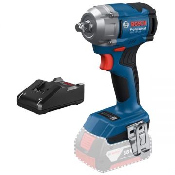 Bosch  GDS 18V-350 + GAL 18V-40 - Masina de insurubat cu impact fara acumulatori Li-Ion 18 V - Ah patrat 1/2 inch 350 Nm M10-M18 + Incarcator acumulatori