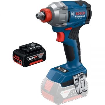 Bosch  GDX 18V-285 + GBA - Masina de insurubat cu impact patrat 1/2 inch si hexagon interior 1/4 inch 285 Nm M8-M18 + Acumulator Li-Ion 18 V 5 Ah