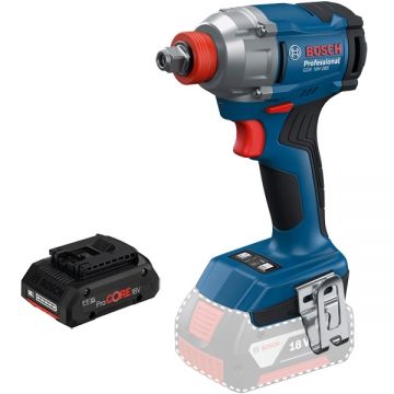 Bosch  GDX 18V-285 + ProCORE - Masina de insurubat cu impact patrat 1/2 inch si hexagon interior 1/4 inch 285 Nm M8-M18 + Acumulator Li-Ion 18 V 4 Ah