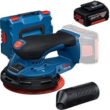 Bosch  GEX 18V-150-3 + GBA - Slefuitor cu excentric 150 mm valiza speciala + Acumulator Li-Ion 18 V 5 Ah