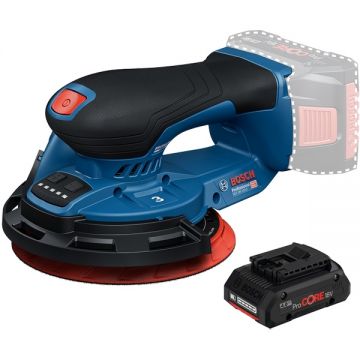 Bosch  GEX 18V-150-3 + ProCORE - Slefuitor cu excentric 150 mm + Acumulator Li-Ion 18 V 4 Ah