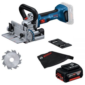 Bosch  GFF 18V-22 + GBA - Masina de frezat pentru dibluri plate 22 mm + Acumulator Li-Ion 18 V 5 Ah