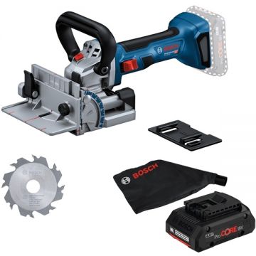 Bosch  GFF 18V-22 + ProCORE - Masina de frezat pentru dibluri plate 22 mm + Acumulator Li-Ion 18 V 4 Ah