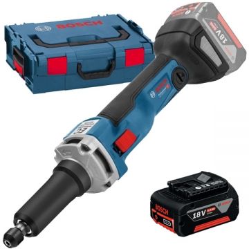 Bosch  GGS 18V-23 LC + GBA - Polizor drept 6 mm valiza speciala + Acumulator Li-Ion 18 V 5 Ah