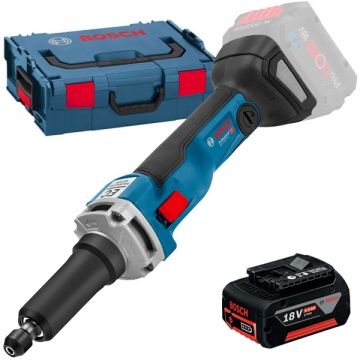 Bosch  GGS 18V-23 PLC + GBA - Polizor drept 6 mm valiza speciala + Acumulator Li-Ion 18 V 5 Ah