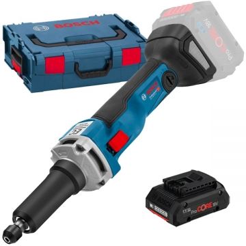 Bosch  GGS 18V-23 PLC + ProCORE - Polizor drept 6 mm valiza speciala + Acumulator Li-Ion 18 V 4 Ah