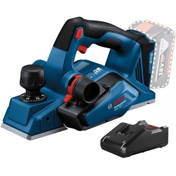 Bosch  GHO 185-LI + GAL 18V-40 - Rindea fara acumulatori Li-Ion 18 V - Ah 82 mm + Incarcator acumulatori