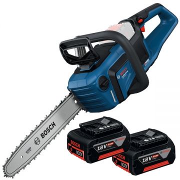 Bosch  GKE 18V-40 + GBA - Drujba 40 cm 12.4 m/s + Set 2 acumulatori Li-Ion 18 V 6 Ah