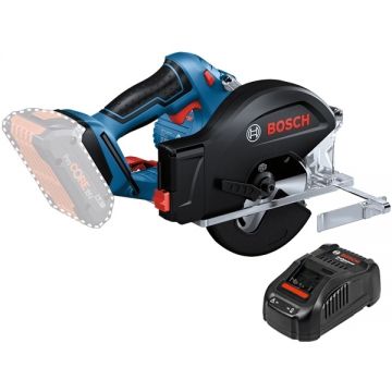 Bosch  GKM 18V-50 + GAL 1880 CV - Fierastrau circular fara acumulatori Li-Ion 18 V - Ah 136x20 mm + Incarcator acumulatori