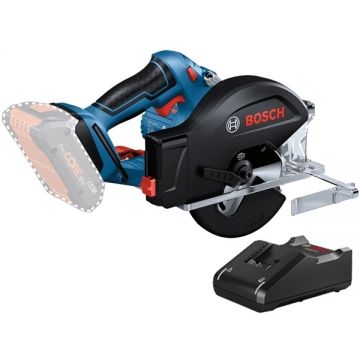 Bosch  GKM 18V-50 + GAL 18V-40 - Fierastrau circular fara acumulatori Li-Ion 18 V - Ah 136x20 mm + Incarcator acumulatori