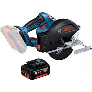 Bosch  GKM 18V-50 + GBA - Fierastrau circular 136x20 mm + Acumulator Li-Ion 18 V 5 Ah