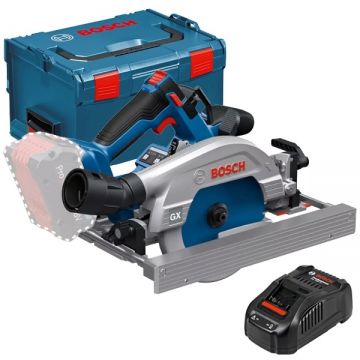 Bosch  GKS 18V-57-2 GX + GAL 1880 CV - Fierastrau circular fara acumulatori Li-Ion 18 V - Ah 165x20 mm valiza speciala + Incarcator acumulatori