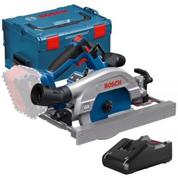 Bosch  GKS 18V-57-2 GX + GAL 18V-40 - Fierastrau circular fara acumulatori Li-Ion 18 V - Ah 165x20 mm valiza speciala + Incarcator acumulatori