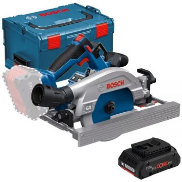 Bosch  GKS 18V-57-2 GX + ProCORE - Fierastrau circular 165x20 mm valiza speciala + Acumulator Li-Ion 18 V 4 Ah