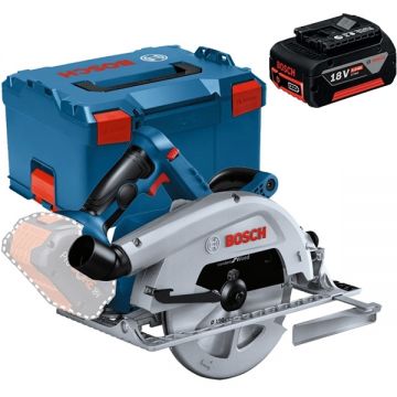 Bosch  GKS 18V-68 + GBA - Fierastrau circular 190x30 mm valiza speciala accesorii + Acumulator Li-Ion 18 V 5 Ah