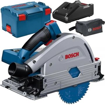 Bosch  GKT 18V-52 GC BITURBO + GAL 18V-40 - Fierastrau circular fara acumulatori Li-Ion 18 V - Ah 140x20 mm valiza speciala + Incarcator acumulatori