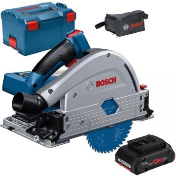 Bosch  GKT 18V-52 GC BITURBO + ProCORE - Fierastrau circular 140x20 mm valiza speciala + Acumulator Li-Ion 18 V 4 Ah