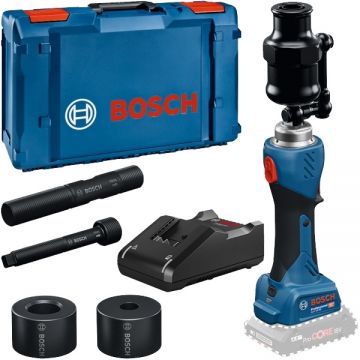Bosch  GLH 18V-60 + GAL 18V-40 - Scula de perforare hidraulica fara acumulatori Li-Ion 18 V - Ah 60 kN valiza speciala accesorii + Incarcator acumulatori