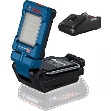 Bosch  GLI 18V-800 + GAL 18V-40 - Lampa fara acumulatori Li-Ion 18 V -  Ah + Incarcator acumulatori