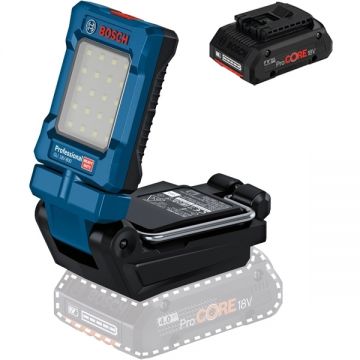 Bosch  GLI 18V-800 + ProCORE - Lampa + Acumulator Li-Ion 18 V 4 Ah