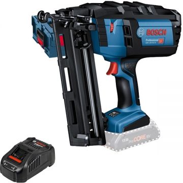 Bosch  GNH 18V-64 M + GAL 1880 CV - Pistol de batut cuie  fara acumulatori Li-Ion 18 V - Ah cuie pentru lemn valiza speciala + Incarcator acumulatori