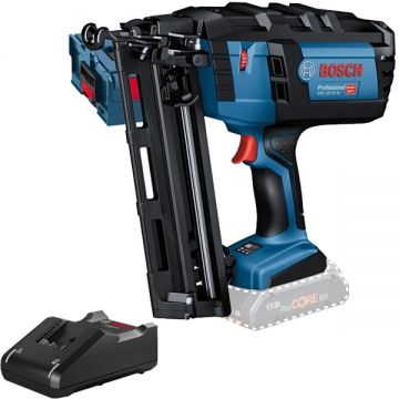 Bosch  GNH 18V-64 M + GAL 18V-40 - Pistol de batut cuie fara acumulatori Li-Ion 18 V - Ah cuie pentru lemn valiza speciala + Incarcator acumulatori