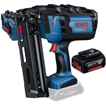 Bosch  GNH 18V-64 M + GBA - Pistol de batut cuie cuie pentru lemn valiza speciala + Acumulator Li-Ion 18 V 5 Ah