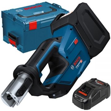 Bosch  GPT 18V-19 + GAL 1880 CV - Aparat de presare fara acumulatori Li-Ion 18 V - Ah 19 kN 35-40 mm valiza speciala + Incarcator acumulatori