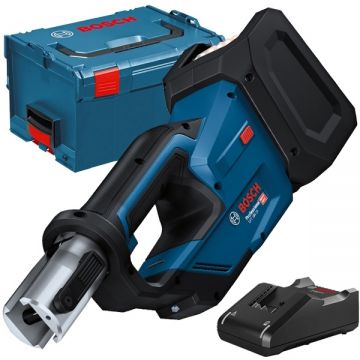 Bosch  GPT 18V-19 + GAL 18V-40 - Aparat de presare fara acumulatori Li-Ion 18 V - Ah 19 kN 35-40 mm valiza speciala + Incarcator acumulatori