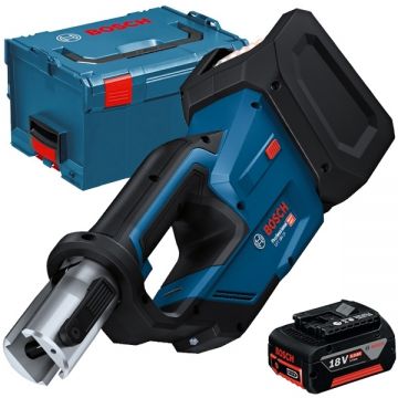 Bosch  GPT 18V-19 + GBA - Aparat de presare 19 kN 35-40 mm valiza speciala + Acumulator Li-Ion 18 V 5 Ah