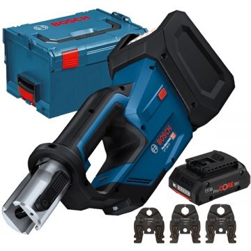 Bosch  GPT 18V-19 + ProCORE - Aparat de presare 19 kN 35-40 mm valiza speciala accesorii + Acumulator Li-Ion 18 V 4 Ah