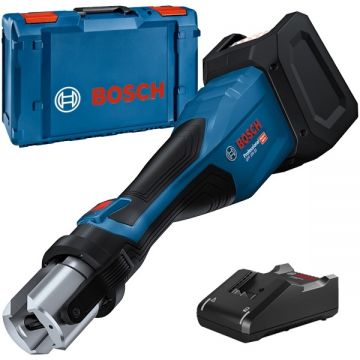 Bosch  GPT 18V-32 + GAL 18V-40 - Aparat de presare fara acumulatori Li-Ion 18 V - Ah 32 kN 54-110 mm valiza speciala + Incarcator acumulatori