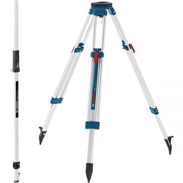 Bosch  GR 240 + BT 160 - Rigla pentru nivela laser 2.4 m + Trepied 970-1600 mm 5/8 inch
