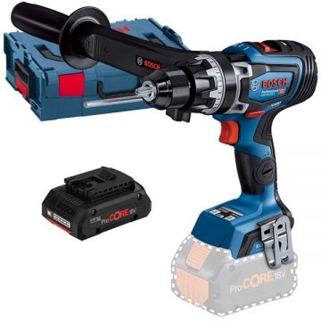 Bosch  GSB 18V-150 C + ProCORE - Masina de gaurit si insurubat cu percutie 150 Nm valiza speciala + Acumulator Li-Ion 18 V 4 Ah