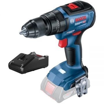 Bosch  GSB 18V-50 + GAL 18V-40 - Masina de gaurit si insurubat cu percutie fara acumulatori Li-Ion 18 V - Ah 50 Nm + Incarcator acumulatori