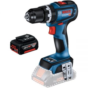 Bosch  GSB 18V-90 C + GBA - Masina de gaurit si insurubat cu percutie 64 Nm + Acumulator Li-Ion 18 V 5 Ah