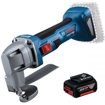 Bosch  GSC 18V-16 E + GBA - Masina de taiat tabla 1.6 mm + Acumulator Li-Ion 18 V 5 Ah