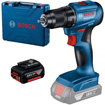 Bosch  GSR 185-LI + GBA - Masina de gaurit si insurubat 50 Nm valiza plastic + Acumulator Li-Ion 18 V 5 Ah
