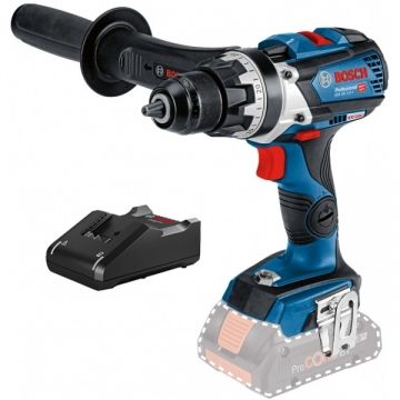 Bosch  GSR 18V-110 C + GAL 18V-40 - Masina de gaurit si insurubat fara acumulatori Li-Ion 18 V - Ah 110 Nm + Incarcator acumulatori