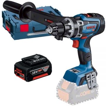 Bosch  GSR 18V-150 C + GBA - Masina de gaurit si insurubat 150 Nm valiza speciala + Acumulator Li-Ion 18 V 5 Ah