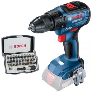 Bosch  GSR 18V-50 + 2607017319 - Masina de gaurit si insurubat 50 Nm + Set capete de insurubare mixte 32 bucati