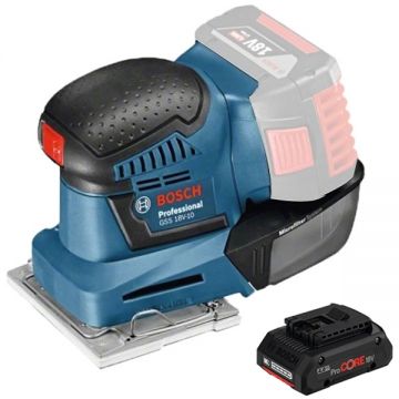 Bosch  GSS 18V-10 + ProCORE - Slefuitor cu vibratii 101x113 mm + Acumulator Li-Ion 18 V 4 Ah