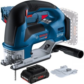 Bosch  GST 18V-155 BC + ProCORE - Fierastrau pendular valiza speciala accesorii + Acumulator Li-Ion 18 V 4 Ah